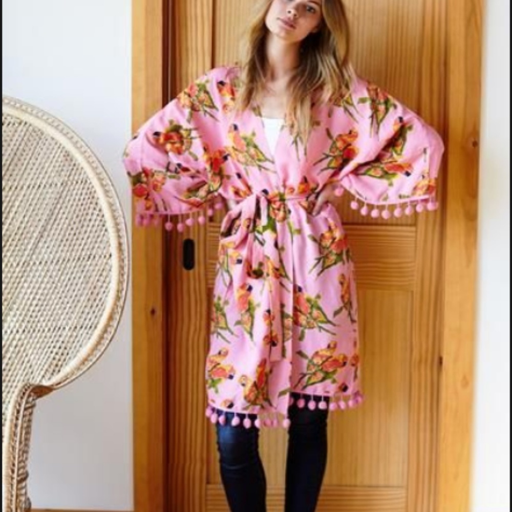 Emerson Fry Pom Pom Kimono, xs/s